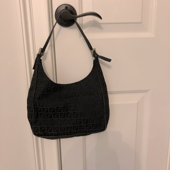 Fendi Black Canvas handbag
